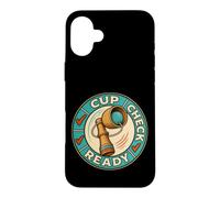 Custodia per iPhone 16 Plus CUP CHECK READY Gioco di abilità con coppa e pallina