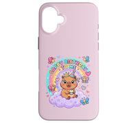 Custodia per iPhone 16 Plus Cute Baby Capybara Birthday Cappy Birthday to Me Girls