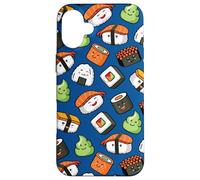 Custodia per iPhone 16 Plus Cute Kawaii Kids Womens Girls Cartoon Pattern Sushi Lover