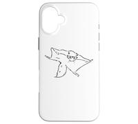 Custodia per iPhone 16 Plus Cute Nerdy Glasses Sugar Glider Lover