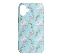 Custodia per iPhone 16 Plus Cute Womens Girls Kids Pattern Baby Manatee Lover