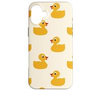 Custodia per iPhone 16 Plus Cute Yellow Rubber Duck Little Bath Toy Black