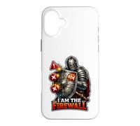 Custodia per iPhone 16 Plus Cyber Sentinel Knight protegge il tuo regno digitale