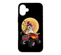 Custodia per iPhone 16 Plus Dabbing German Shorthaired Witch Hat Monster Truck Halloween