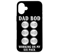 Custodia per iPhone 16 Plus Dad Bod Working On My Six Pack Funny Drinking Team Beer