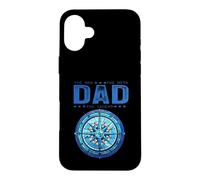 Custodia per iPhone 16 Plus Dad The Man Myth Legend Cool Nautical Compass Festa del papà