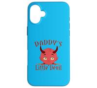Custodia per iPhone 16 Plus Daddy's Little Devil - Diavolo per bambini, motivo: cartone animato