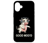 Custodia per iPhone 16 Plus Dancing Mow Music DJ Good Mooh Mood Design