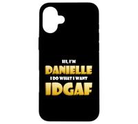 Custodia per iPhone 16 Plus Danielle Costume IDGAF Meme Funny Halloween For Dani