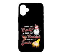 Custodia per iPhone 16 Plus Danza come gelo brillare come Rudolph Amore come Gesù Natale