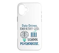 Custodia per iPhone 16 Plus Data-Driven Empathy-Led School Psychologist Brain Graphic