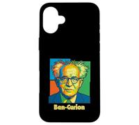 Custodia per iPhone 16 Plus David Ben Gurion Primo Primo Ministro di Israele Retro Cool