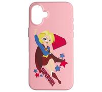 Custodia per iPhone 16 Plus DC Super Hero Girls Supergirl Stars