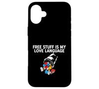 Custodia per iPhone 16 Plus Deals Hunter Free Stuff Is My Love Language