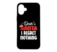Custodia per iPhone 16 Plus Dear Santa I Regret Nothing Funny Christmas Xmas