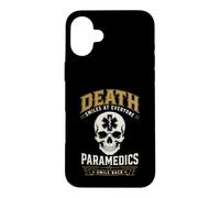 Custodia per iPhone 16 Plus Death Smiles Paramedic EMS Dark Humor Primo soccorritore