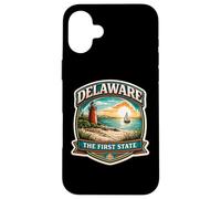 Custodia per iPhone 16 Plus Delaware Il primo viaggio di ricordo dei visitatori di stato