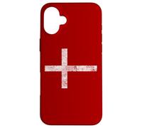 Custodia per iPhone 16 Plus DENMARK FLAG DANISH PRIDE DANMARK CROSS DANSK ROOTS BANNER