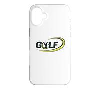Custodia per iPhone 16 Plus Design della sagoma dell'altalena da golf | Fantastica grafica per golfisti