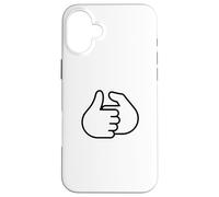 Custodia per iPhone 16 Plus Design divertente con scritta "Let's Have A Thumb War"