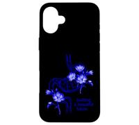 Custodia per iPhone 16 Plus Design floreale blu dello stomaco - Costruire un bellissimo futuro