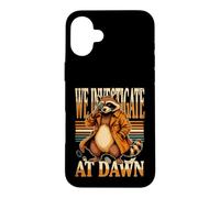 Custodia per iPhone 16 Plus Detective procioni indaghiamo all'alba
