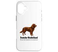 Custodia per iPhone 16 Plus Deutscher Wachtelhund Dog Bold Humor e Spaniel Sass
