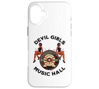 Custodia per iPhone 16 Plus Devil PinUp Girl 1950's Rock Roll Rockabilly Uomo Donna