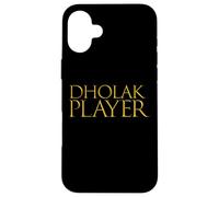 Custodia per iPhone 16 Plus Dholak Player - Strumento ritmico oscuro musicista Dholak