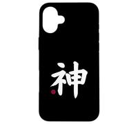 Custodia per iPhone 16 Plus Dio "Kami" Kanji Lettera giapponese Giappone Simbolo anteriore e posteriore