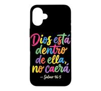 Custodia per iPhone 16 Plus Dios Esta Dentro De Ella No Caera Cristianos Fede religiosa