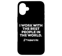Custodia per iPhone 16 Plus Dipendente Apprezzamento Leader Boss CEO Vintage Distressed