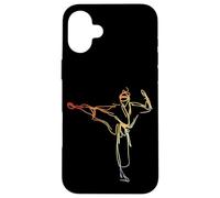 Custodia per iPhone 16 Plus Disegno vintage di Karateka Amante del Karate
