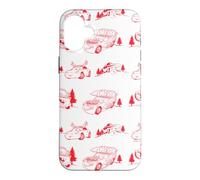 Custodia per iPhone 16 Plus Disney and Pixar's Cars Radiator Springs Christmas Pattern