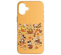 Custodia per iPhone 16 Plus Disney Mickey and Friends Halloween Trick-or-Treat Collage