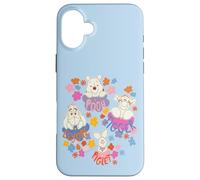 Custodia per iPhone 16 Plus Disney Winnie the Pooh Spring Easter Friendly Flower Faces