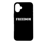 Custodia per iPhone 16 Plus Distressed Freedom Filosofia politica militare Democrazia