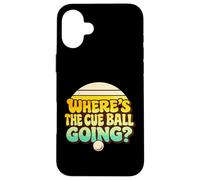 Custodia per iPhone 16 Plus Divertente biliardo Snooker Break Where's The Cue Ball