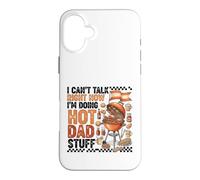 Custodia per iPhone 16 Plus Divertente caldo papà roba grigliare barbecue Cookout