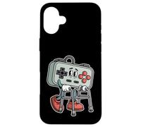 Custodia per iPhone 16 Plus Divertente controller retrò Gamer Umorismo Retro Gaming Design
