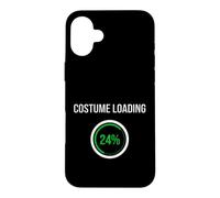 Custodia per iPhone 16 Plus Divertente costume caricamento dicendo 24 Please Wait