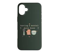 Custodia per iPhone 16 Plus Divertente cottura mentale Bake Down Baking Pun