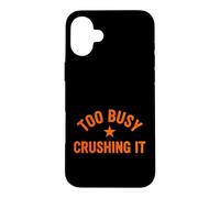 Custodia per iPhone 16 Plus Divertente dire troppo occupato schiacciare sarcastico