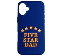 Custodia per iPhone 16 Plus Divertente festa del papà a cinque stelle