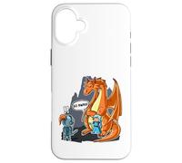 Custodia per iPhone 16 Plus Divertente guardia del corpo No Prince Need Dragon