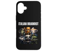 Custodia per iPhone 16 Plus Divertente italiano Brainrot Meme Warrior Team Birthday Crew Kids