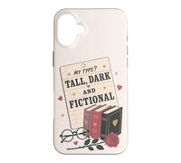 Custodia per iPhone 16 Plus Divertente lettore di romanzi romantici per amanti dei libri