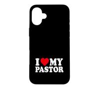 Custodia per iPhone 16 Plus Divertente pastore predicatore ministero cristiano Amo il mio pastore