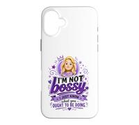 Custodia per iPhone 16 Plus Divertente prepotente bionda cartone animato donna viola regina dicendo