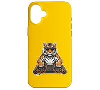 Custodia per iPhone 16 Plus DJ Tiger Indossare Occhiali Da Sole - Urban Streetwear Dance Music
